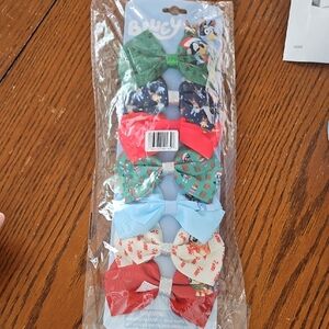 Kids Bluey Hair Bow Set - Multicolor